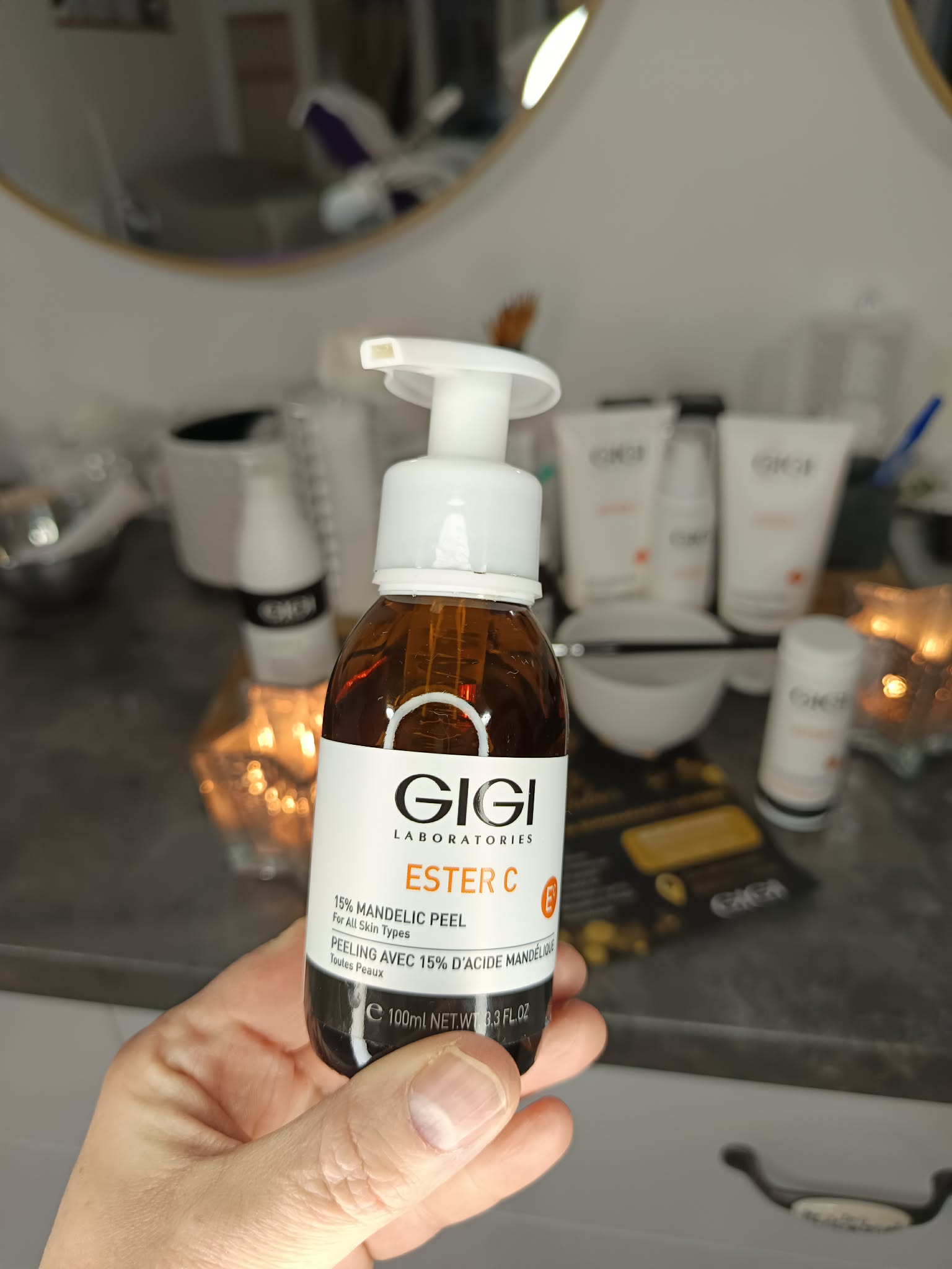 Ragyogást fokozó AHA savas peeling kezelés